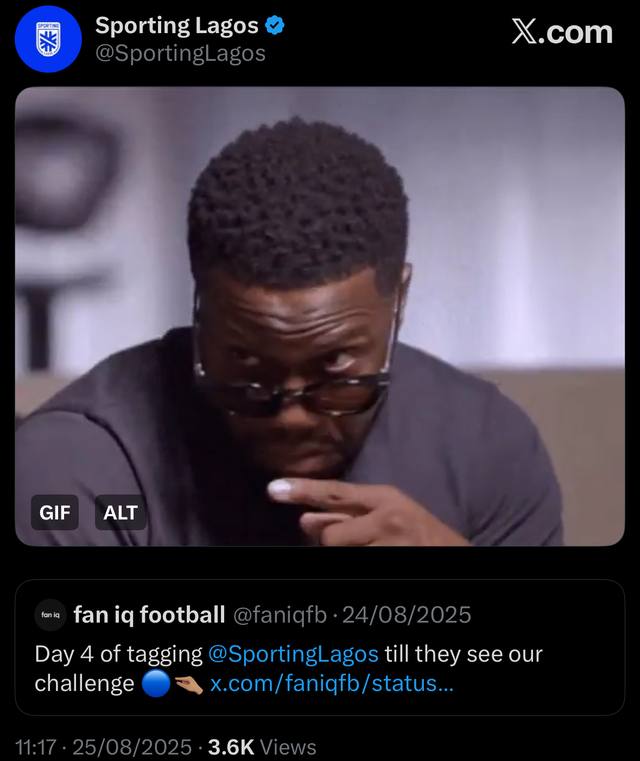 Sporting Lagos reply