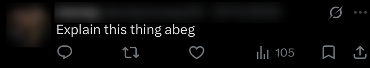 Reply under a creator post: Explain this thing abeg
