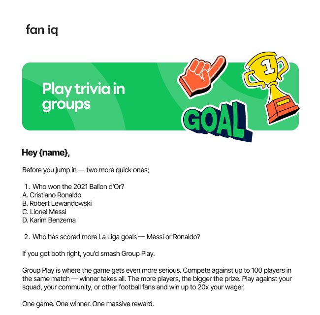 Group Play email