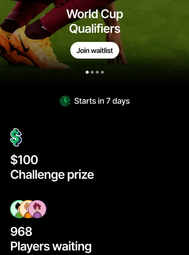 Challenge page before joining the waitlist